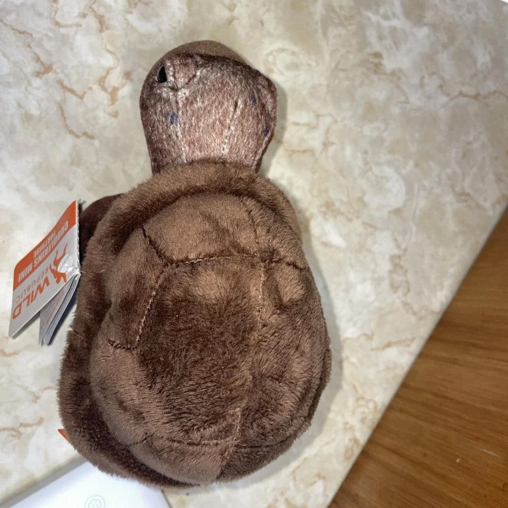 Wild Republic Cuddlekins Mini Tortoise 7 Inch‎ Plush Figure NEW IN STOCK